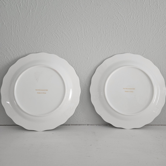 Yedi Houseware Scalloped Edge Bow Plate- Set Of 2 Replacements - Picture 6 of 6
